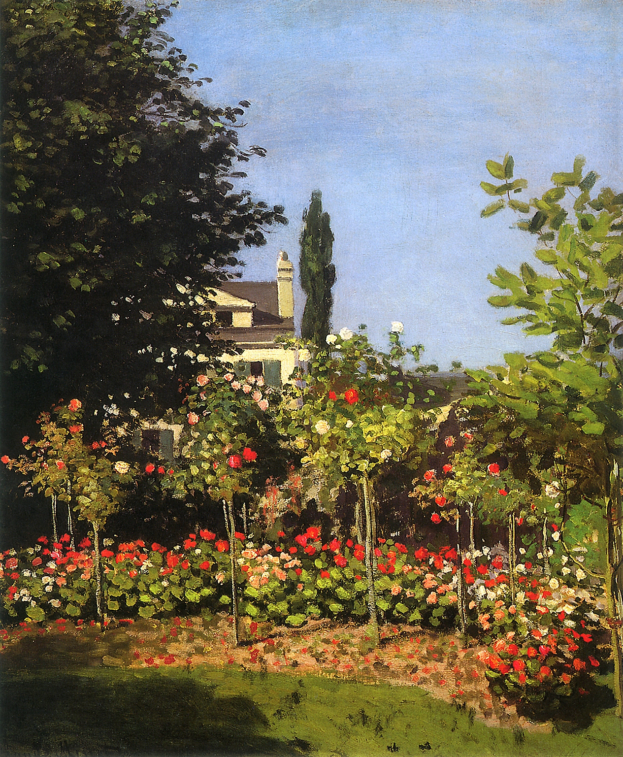 Garden in Bloom at Sainte-Addresse 1866